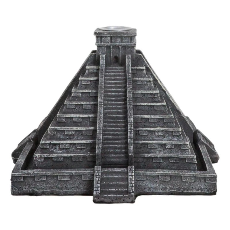 Temple of Kukulcan Mesoamerican Aztec Step Pyramid Backflow Incense Cone