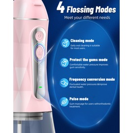 Water Flosser and Electric Toothbrush Combo,2-1 Oral Clean Kit, 5-Speed Sonic Electric Toothbrush & 4-Speed Portable Water Flosser to Clean Teeth and Protect Gum Health, IPX7