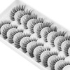 Clear Band False Eyelashes, D Curl, Russian Stripes, False Eyelashes,