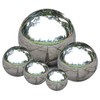 Nerien Gazing Ball, Stainless Steel Garden Mirror Globe, Polished Ornament