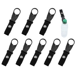 KQDRAVINE Pack of 8 Bottle Holder Belt with Belt Buckle, Bottle Holder Bag, Portable Cup Holder Belt, Water Bottle Holder Clip for Camping, Hiking, Fishing and Other Outdoor Activities
