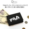 Fila FI-30522 Trifold Wallet, Dia-Print, Men's, Women's, multicolor (black /