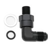 High Flow Radius 90 Degree Aluminum 6AN Male Flare to