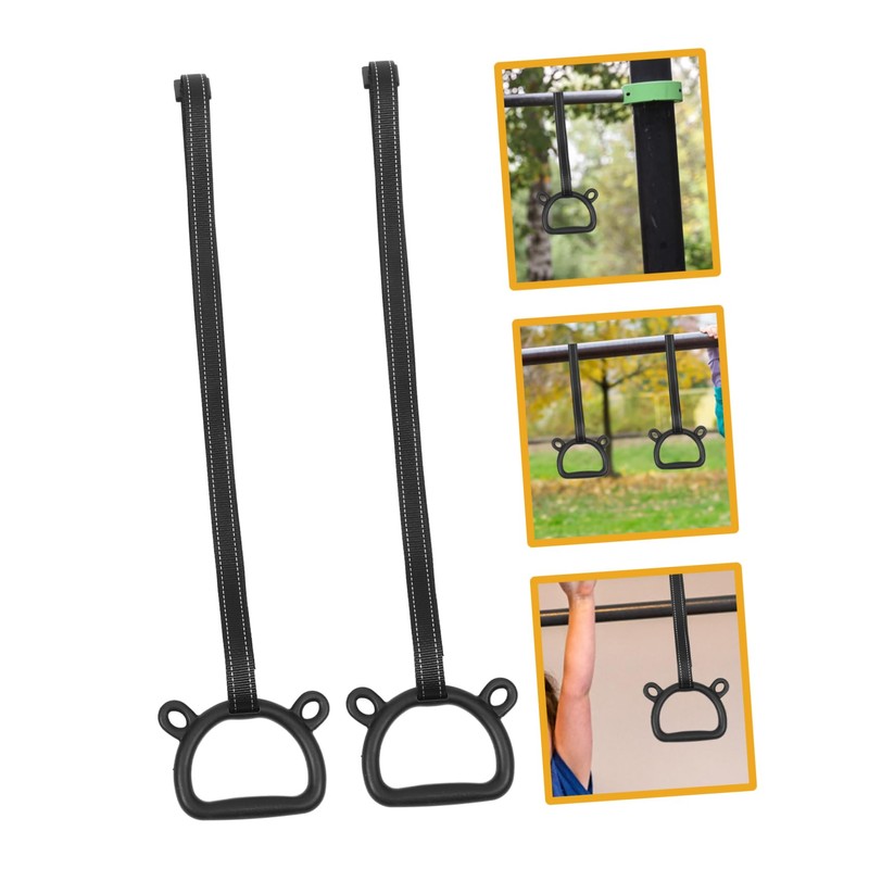Kisangel Adjustable Children's Gymnastic Rings Home Workout Equipment Gymnastics Equipment