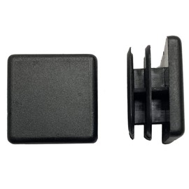 dexierp Protection Force 1" 25mm (パック 4) スクエア OD チューブ プラスチック インサート プラグ チューブ ポスト エンド キャップ 椅子 グライド SQI25X25-(4 パック)