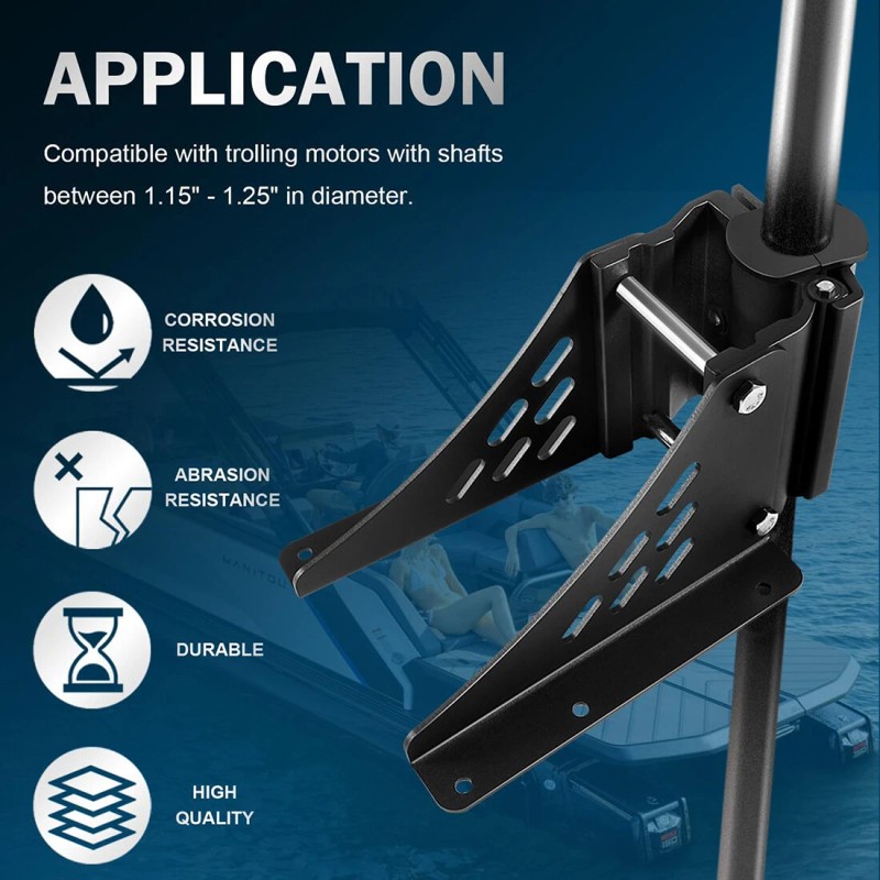 for Newport Vessels Pontoon Trolling Motor Mount Deck Bracket shaft