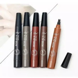방수 남자 공용 여자 수염 눈썹 문신 펜 아이브로우 [블랙] Waterproof Unisex Men's Women's Beard Eyebrow Tattoo Pen [Black]