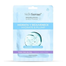 Skin Sense - Mascarilla Facial de Tela Biodegradable Coreana (1 Piezas) | Hecho en Corea | Ecológicas y Naturales - Innovadora Tecnología de Corea con
