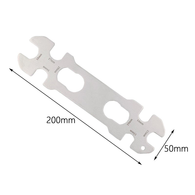 Aternee Bike Hub Wrench 13/14/15/16/17/18/19/20mm Spanner Multi-Size Cone Wrench Bicycle
