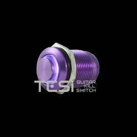 Tesi POCO 12MM LED Momentary Push Button Guitar Kill Switch Purple/White
