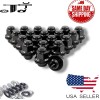 J&J 20PCS OEM MAG LUG NUTS BLACK 12X1.5 [FIT: MITSUBISHI]