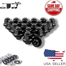J&J 20PCS OEM  MAG LUG NUTS BLACK 12X1.5 [FIT: MITSUBISHI]