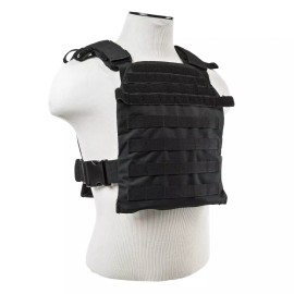 NcSTAR Vism Vism Rapid Protection Fast Heavy Duty Plate Carrier MOLLE M- 4XL Adjustable  - 10x12, Black
