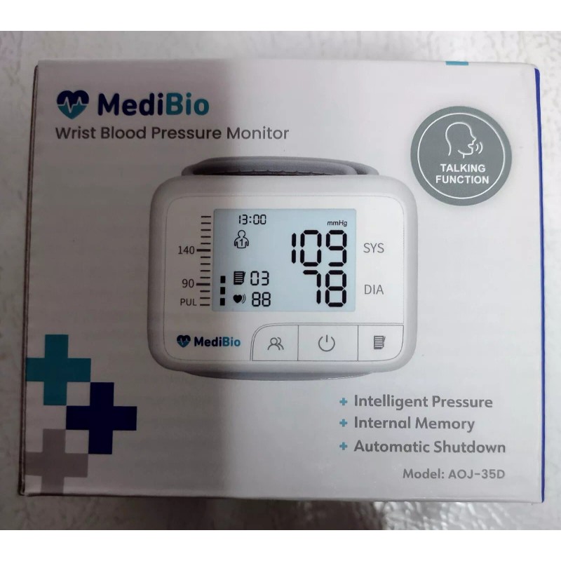 MediBio New - MediBio Wrist Blood Pressure Monitor $9.99 Each