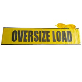 Oversize Load Banner with Grommets - 1 Pack - Mesh - 18 Inch x 84 Inch, Oversize/Wide Load Signs for Trucks Trailer Semi, Heavy Duty Mesh