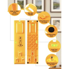 Unbranded Hang & Level Picture Hanging Tool - New With Mounting Hardware