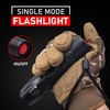 Red LED Flashlight - Single Mode Adjustable Focus Flashlights for