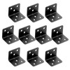 L-Shaped Metal Fittings, Set of 10, Angle Brackets, 1.6 x