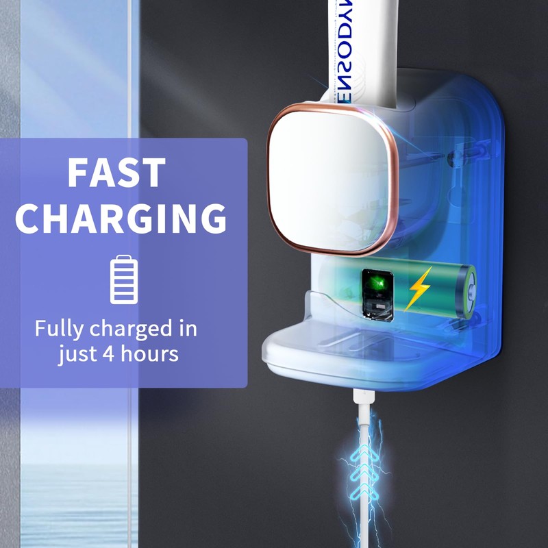 Automatic Toothpaste Dispenser,Wall Mounted Electric Toothpaste Dispenser for Kids and