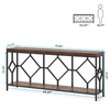 Tribesigns 71 Inch Extra Long Sofa Table, Narrow Long Sofa