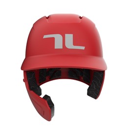 TUCCI Potenza Batting Helmet with Jaw Flap, XS/S, Matte Scarlet, Left-Handed Hitter