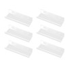 6 Pcs Acrylic Record Shelf Wall Mounted Clear Vinyl Record