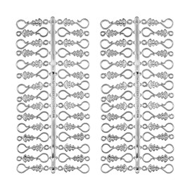 Pack of 60 Christmas Baubles Hooks Chrome Silver Christmas Tree Hanger Christmas Tree Bauble Pendant