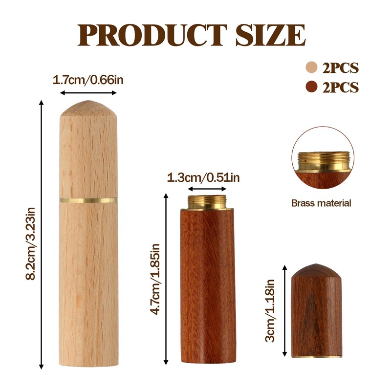 4 Pcs Portable Wooden Sewing Box, Versatile Wood Box Holder