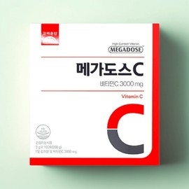 Goryeo Eundan Korea Eundan Megadose Vitamin C 3000 High-Concentration Vitamin C 100 Packets 1 Box / 고려은단 메가도스비타민C 3000 고함량비타민C 100포 1박스