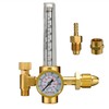 AGPTEK Mig/Tig Flow Meter Regulator, CO2 Argon Pressure Reducer Gauge Weld Flowmeter - Full Copper - 10 to 60 cfh