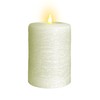 LumiPur Signature Natural Glow Flickering Flameless LED Wax Pillar Candle