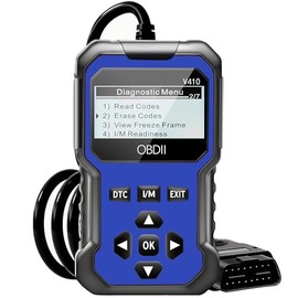 410blue-OBD2 Scanner Diagnostic Tool - Quickly Erase Engine Light Fault Code Scanner Tool with Reset, DTC, Data Stream, I/M Readiness, Car & Truck Scan Tool for All Vehicles Since 1996