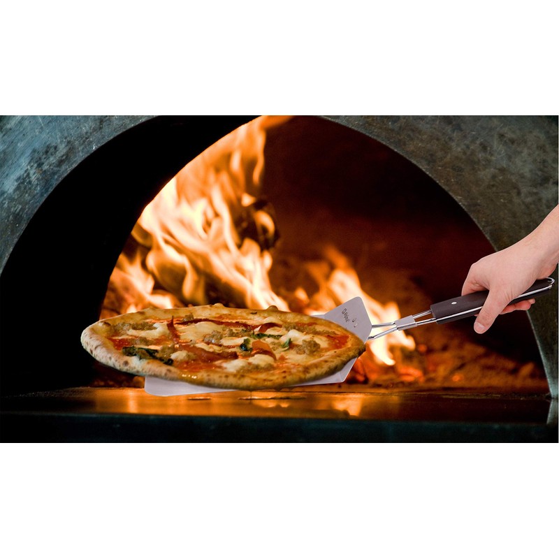 Folding Pizza Peel Bakers Paddle Large Stainless Steel Blade, Ergonomic