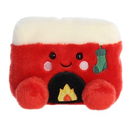 Aurora® Festive Palm Pals™ Cozy Fireplace™ Stuffed Animal - Pocket-Sized Play - Collectable Fun - Red 5 Inches