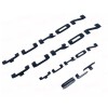GMC Gloss Black Door Rear SLT Yukon Emblems Letters 2021-2024