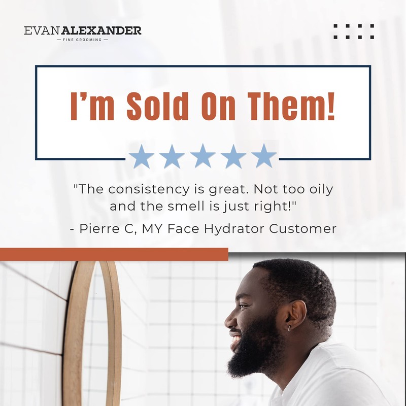 Evan Alexander Fine Grooming MY Face Hydrator, Unscented, 2 Fluid