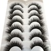 Pooplunch False Eyelashes Cat Eye Wispy Extensions Faux Mink Lashes
