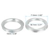 ACROPIX 71.6mm to 56.1mm Universal Car Hub Centric Rings Silver