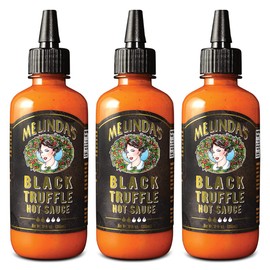 Melinda’s Black Truffle Hot Sauce - Gourmet Truffle Hot Sauce Made with Fresh Ingredients, Italian Black Truffles, Cayenne Peppers, Garlic & Colombian Honey - Keto, No Sugar, No Carbs - 12 oz, 3 Pack