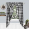 ACHIM Buffalo Check Gathered Swag Window Curtain Pair - 72