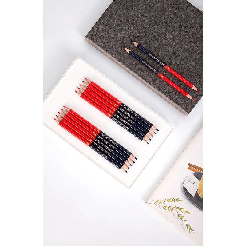 YYMIYU Precision Marking Pencils for Detailed Work (Wooden Pole Red