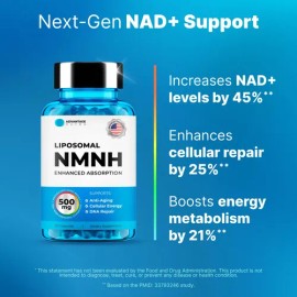 Advantagenutra Suplemento Nmnh - Aumenta Nad+, 60 Cápsulas