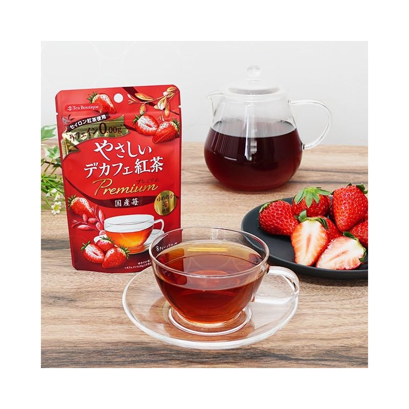 Tea Boutique Gentle Decaffeinated Tea, Premium Domestic Strawberry, 1 Bag