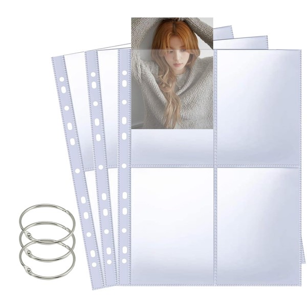 20PCS 160 Pockets A6 Photo Sleeves,2 Inch 3 Pack Loose
