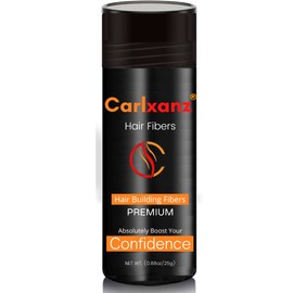 Carlxanz Hair Fibers for Thinning Hair Conceals Hair Loss & Bald Spot Advanced Electrostatic Bonding (25 Gram, White)