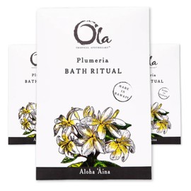 Ola Tropical Apothecary Plumeria Scented Bath Hawaiian Sea Salt Rituals 3 Pack - 2 oz