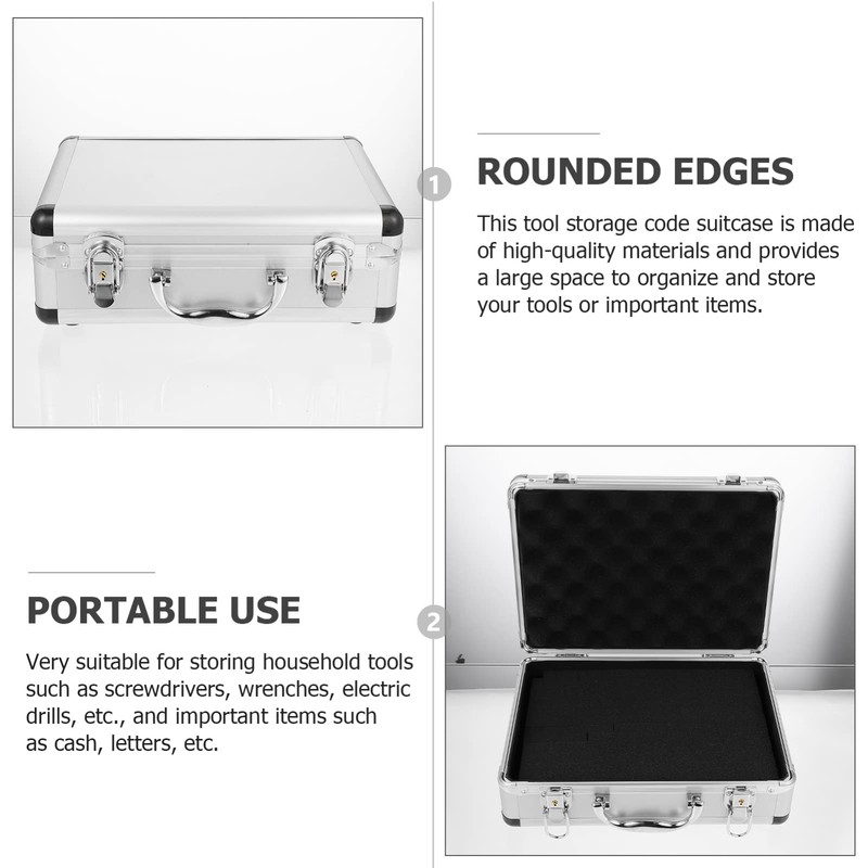DOITOOL Handheld Tool Storage Box Portable Tool Organizer Case with