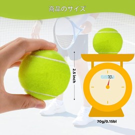 6 Pieces Tennis Balls, Elastic String Included, Tennis Practice, Trainer, Replacement Ball, Easy to Carry, For Beginners, Intermediate Tennis Players, Practice (Style 1)