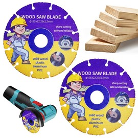 2 Pieces Cutting Discs 125 mm Angle Grinder Professional, Carbide Saw Blade for Angle Grinder Wood, Wood, Plywood, Rubber, Plastics, for Woodworking (125 mm, 2)
