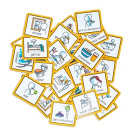 Self Care & Daily Routine Visual Symbols (Small) Pecs Cards to Support Communication, Routine & Transition